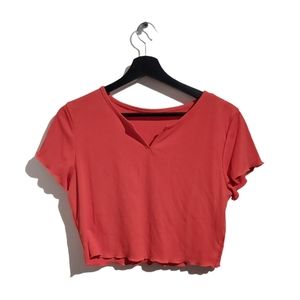 Red crop-top